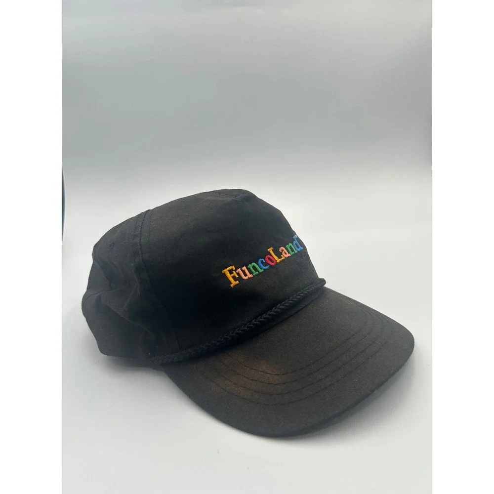 Vintage FuncoLand Video Game Promo Hat Black Rope Snapback Yupoong Cap B913